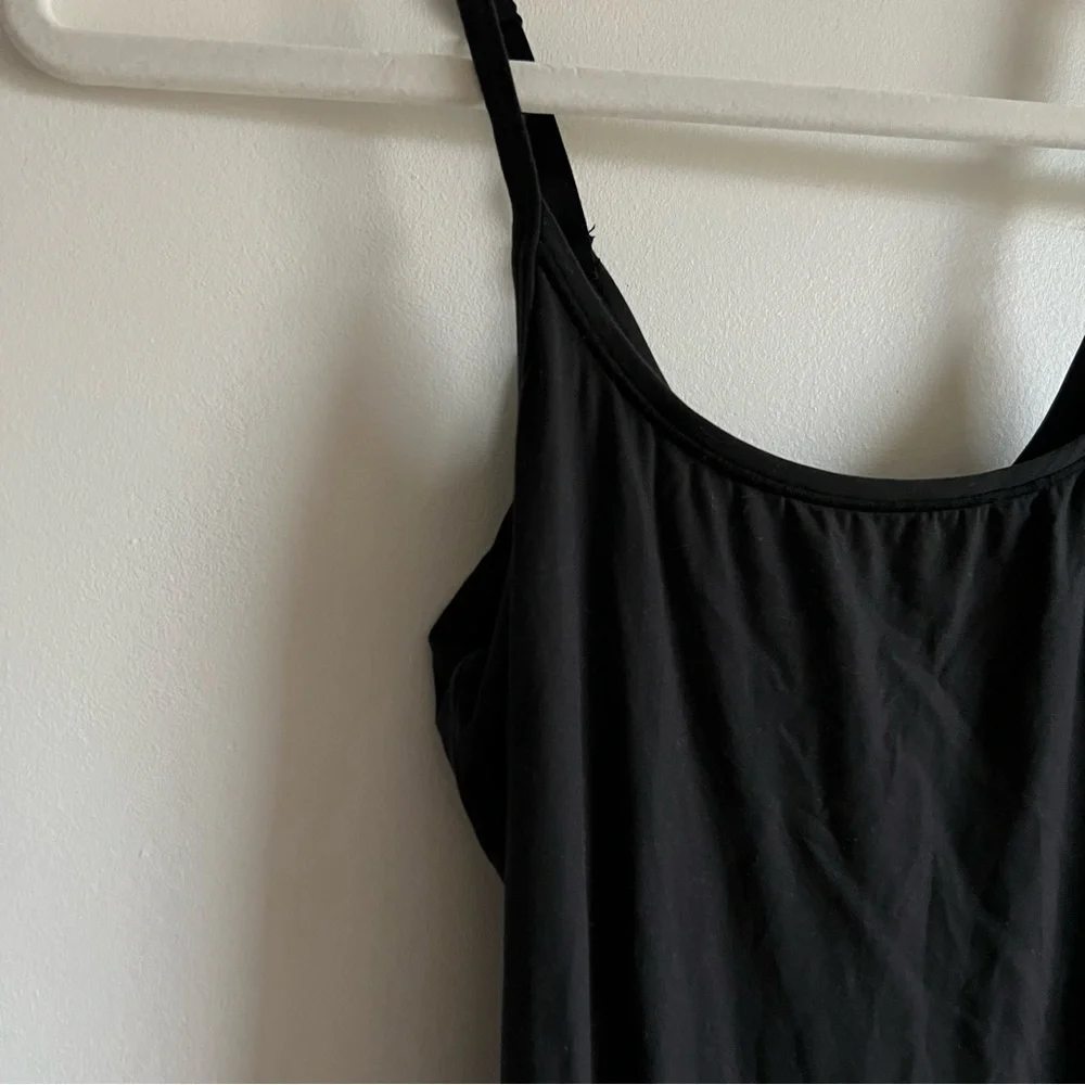 Skims Fits Everybody Black Slip Dress - Picture 2 of 3
